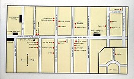 當年中山北路沿線充斥著各式各樣的酒吧。其中以CLUB LIN KOU較多在歷史檔案中提到，且提到的大都為士官兵，因此推估為士官兵專屬俱樂部。CLUB LIN KOU的位置就在林口圖書公司（現為敦煌書局）與大同大學之間。美軍當年在台北有六大俱樂部，提供美軍休閒使用。
