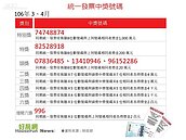 發票開獎　估13張中千萬