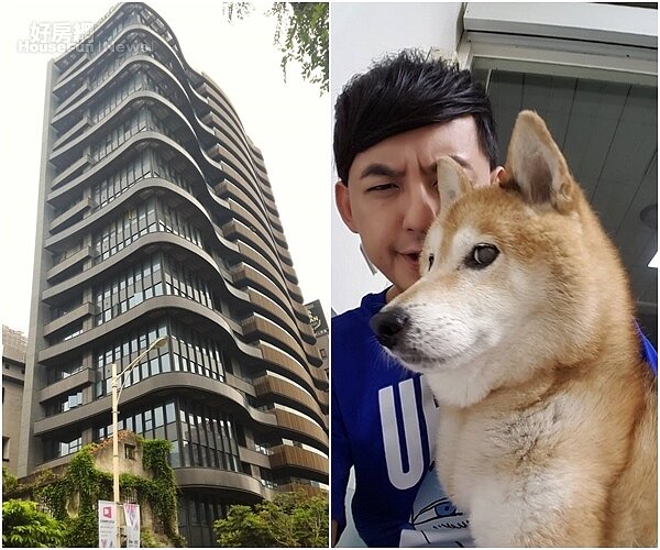 2. 愛犬元氣已屆16歲高齡,相當惹人疼愛。(翻攝自黃子佼臉書)4. 流線型建築,「台北1號院」躍升為中山區指標豪宅。