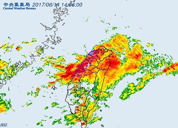 氣象局發布大雷雨即時訊息(氣象局)
