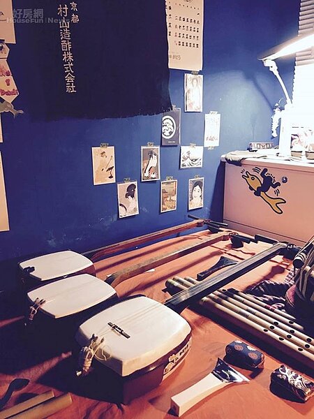 7. 津輕三味線,為鍾於叡演奏的主要樂器之一。