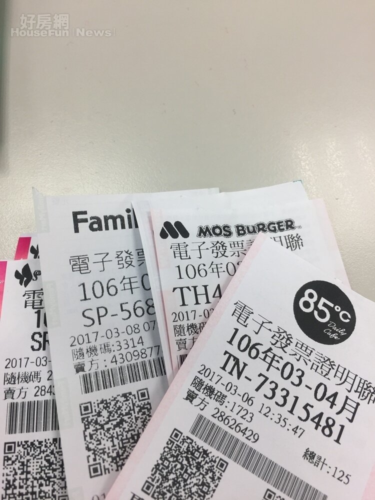 今年7-8月、9-10月及11-12月三期的統一發票將再加開二組新台幣200元六獎。 (好房網news林美欣攝影)