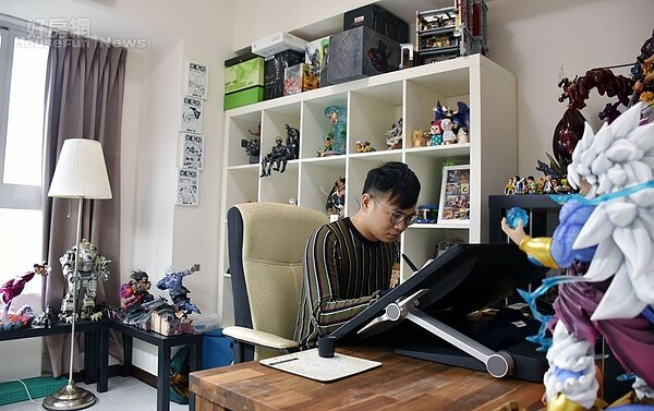 5.辛卡米克的工作室,平時就是在這裡創造出搞笑又發人省思的單幅漫畫。