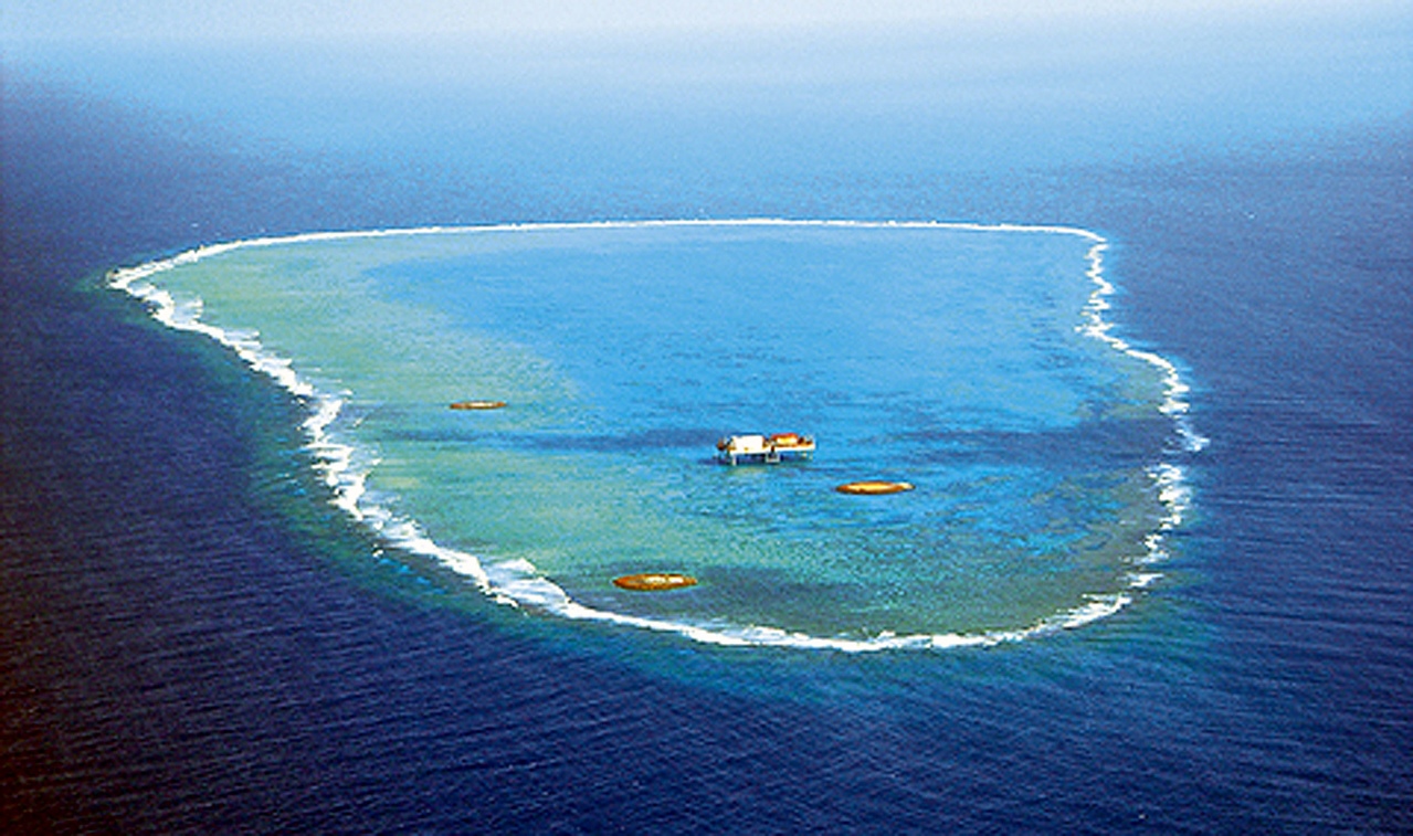 沖之鳥島。 報系資料照