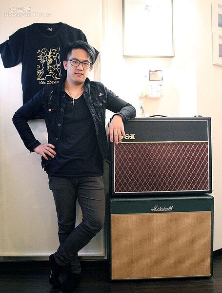 8.吉他手小馬得意展示錄音室收藏-VOX與marshall音箱，在他心中這兩款都是歷久不衰的神級音箱。