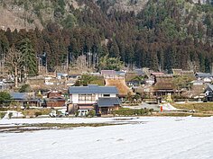 美山かやぶきの里全景