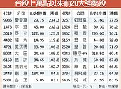 萬點以來最強前8大　漲逾倍