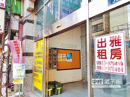 竹科、清交大學城租屋族群重疊,周邊有不少出租套房,商機雄厚。(徐養齡攝)