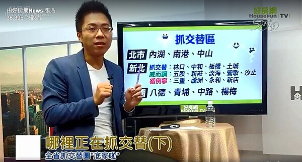 節目中Sway特別以新莊副都心作為範例,分析目前新莊副都心的概況,並點出成為抓交替的四大問題。(好房網臉書粉絲團)