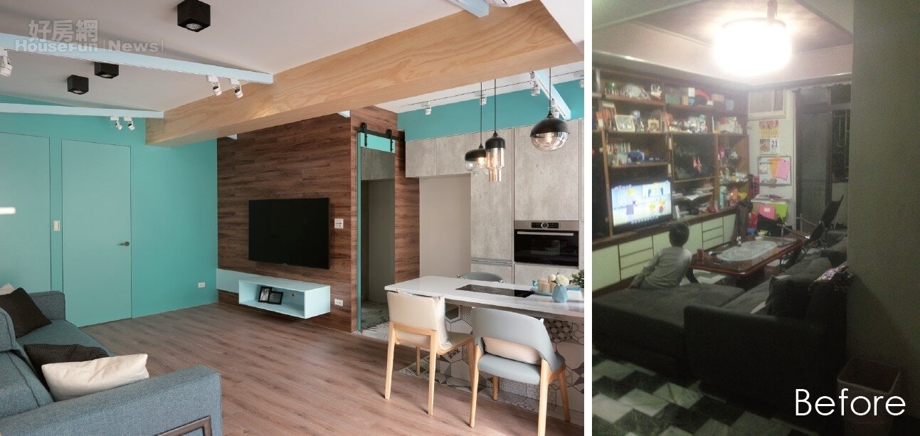 22坪漏水屋打掉重練！風格、機能還有收納一次到位