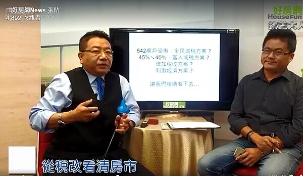 房產專家田大權表示,餘屋量越少房市就越健康,這句話要打上一個問號。(擷取自好房網臉書粉絲團)