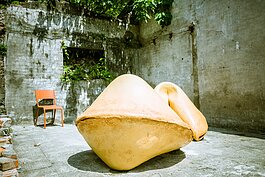 在寶藏巖隨處可見藝術創作。