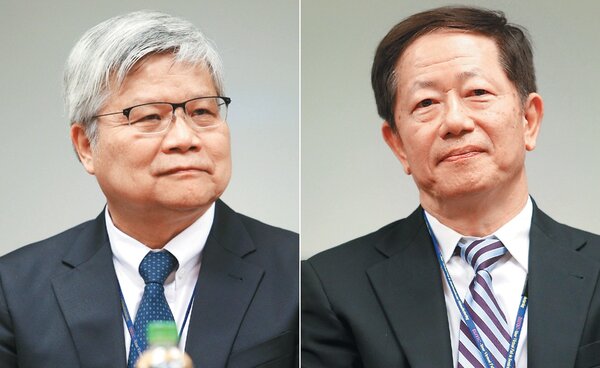 魏哲家（左）將任總裁，劉德音（右）將任董事長。 記者陳正興／攝影