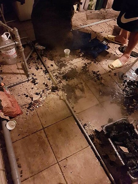 中秋在家烤肉一定要注意安全，磁磚材質容易因熱脹冷縮而發生爆裂（好房網news記者陳韋帆攝影）