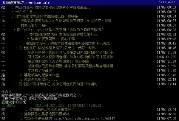 PTT網友對二代宅的看法（圖／翻攝自PTT）