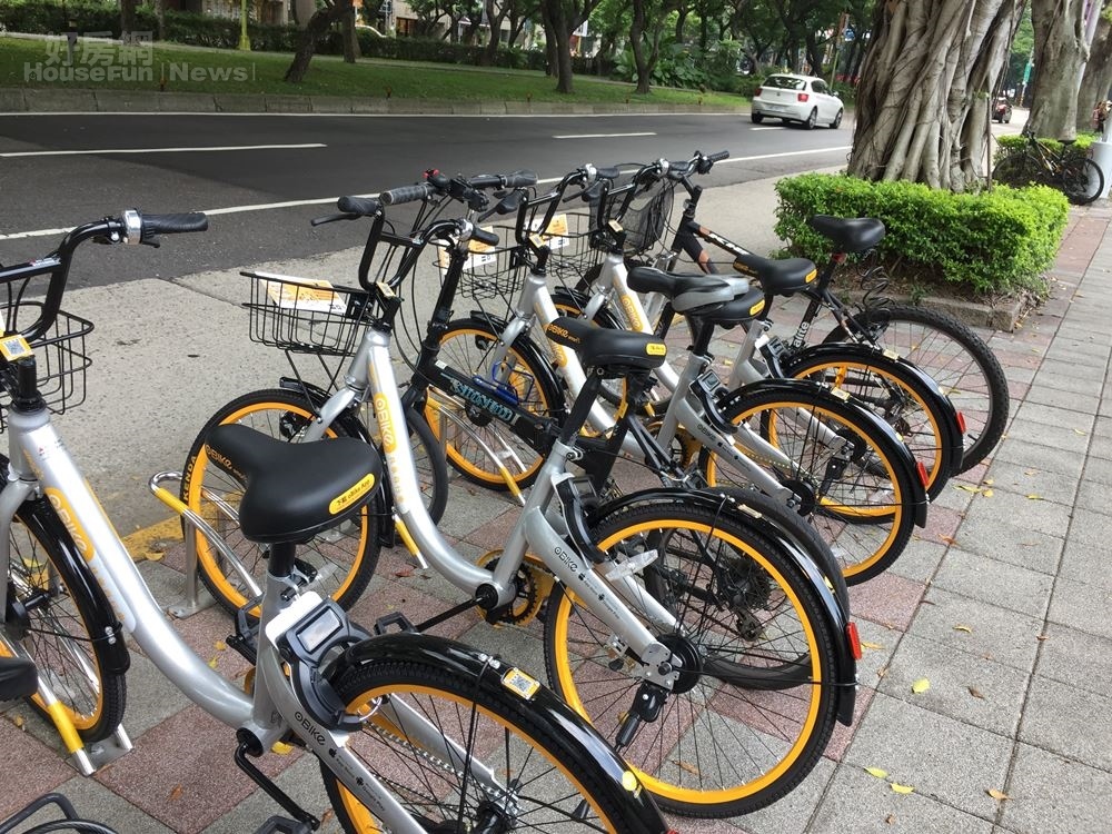 創新無樁共享自行車服務  oBike(好房News林美欣攝影)