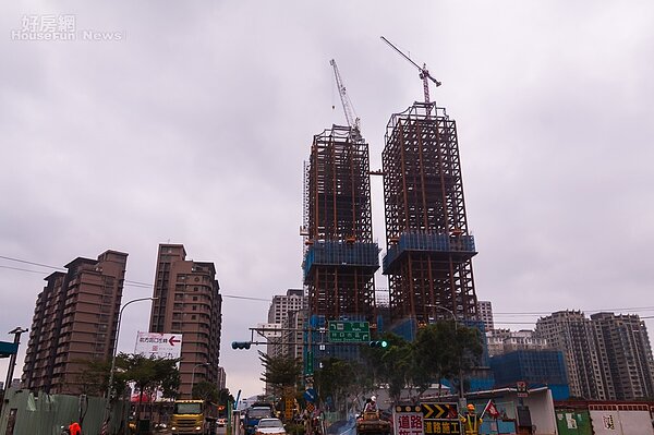 工地 施工 建案（好房網News記者張聖奕／攝影）