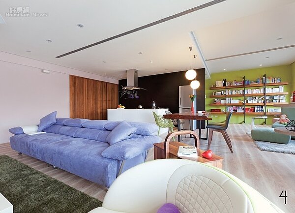 利用色彩輕隔間 繽紛北歐在我家