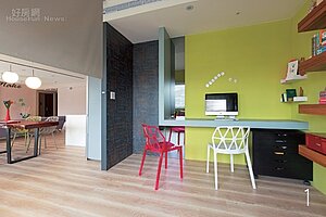 利用色彩輕隔間　繽紛北歐在我家