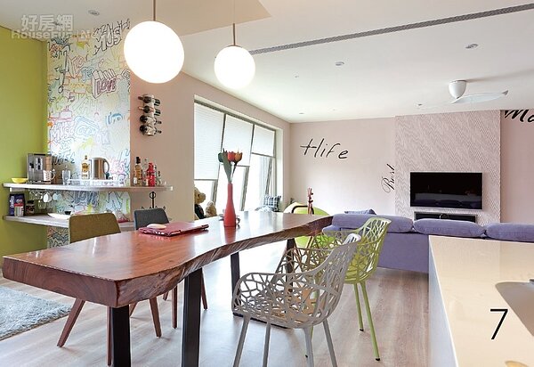 利用色彩輕隔間 繽紛北歐在我家