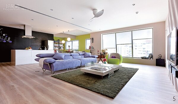 利用色彩輕隔間 繽紛北歐在我家