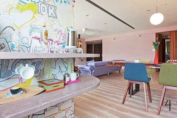 利用色彩輕隔間 繽紛北歐在我家