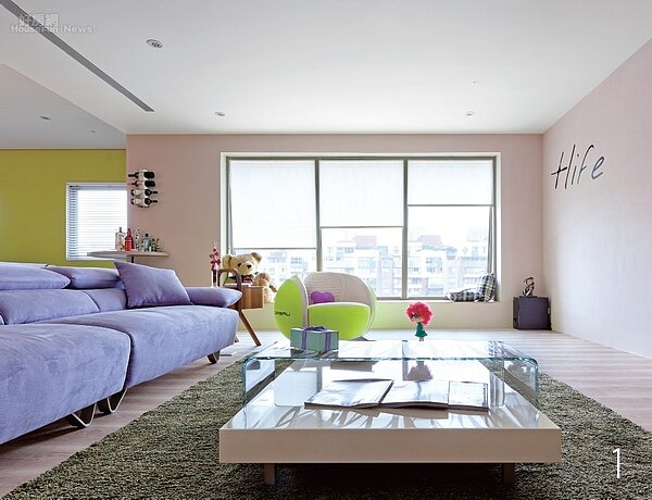 利用色彩輕隔間 繽紛北歐在我家