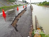 雙颱過境　雲林低窪農區積水封路