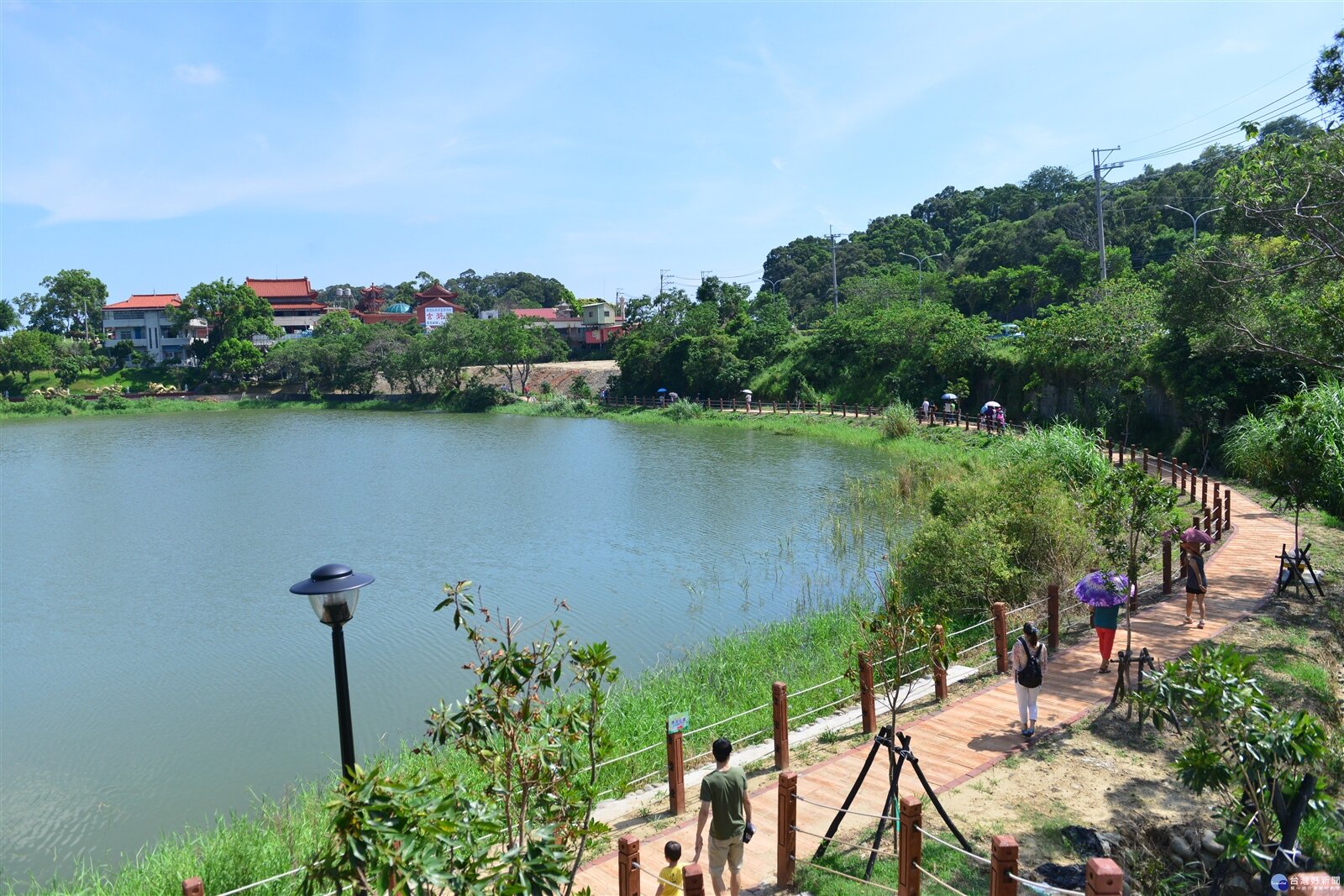 造橋大潭2.6公里環湖步道啟用。(台灣好新聞)