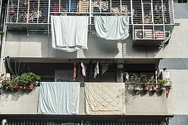 濕濕冷冷的天氣持續好幾天，台北終於盼到太陽露臉。婆婆媽媽趕緊將被褥床單衣服洗起來，讓陽光撒上一身的溫暖。