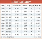 吸睛　10檔法人力挺連買股