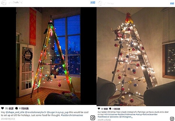 聖誕樹DIY(圖/翻攝自instagram)