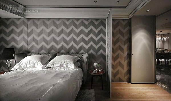 6. 黃霈麒對低調灰近乎執著,閨房也採灰色調,她說耐看又優雅。