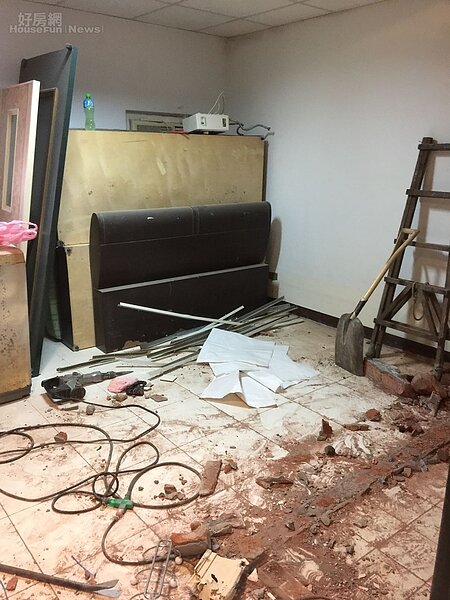 台北市大安區通化街90號6樓  違建拆除，屋主自拆（好房網News記者林美欣攝影）