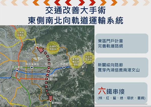 內湖推南北向軌道運輸（圖／翻攝自臉書柯文哲）