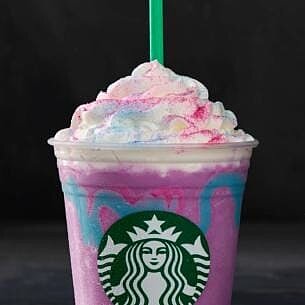 Unicorn Frappuccino。(圖片擷取自星巴克官方網站)