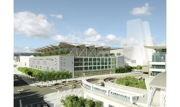 國家會展中心,南港展覽館2館完工模擬圖(圖/翻攝自潘冀聯合建築師事務所)