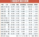 13檔營收增投信買　潛利足