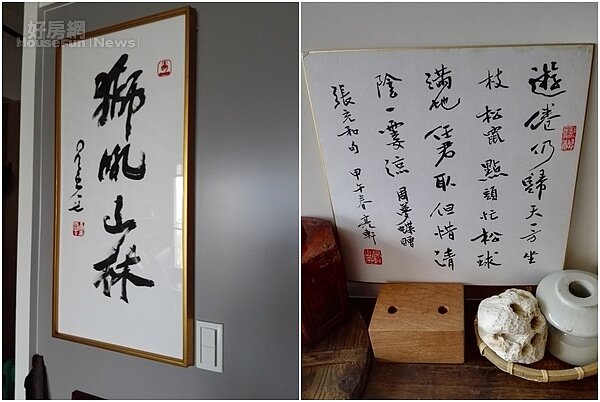 5. 名家親寫手繪的書法跟畫作到處都有。