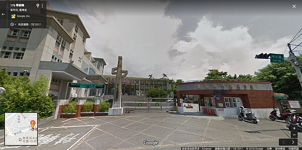 新竹高中取消朝會。(圖片擷取自googlemaps)