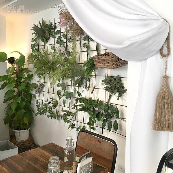 帆布布置相當有異國風情。