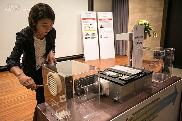 順天建設與日本廠商合作打造外氣清淨系統。(好房資料中心)