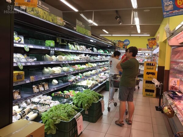 全聯超市 青菜 菜價 民生消費 物價 購物 颱風 採買 (好房網News林美欣攝影)
