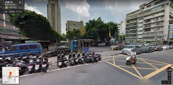 信維郵局後方停車場。（圖片擷取自googlemap）