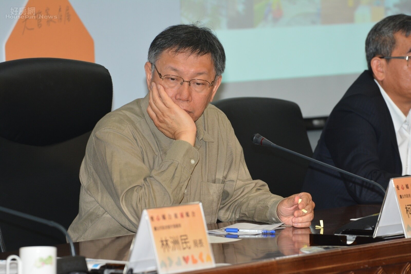 柯文哲各種表情。(好房網News記者 陳韋帆/攝影)柯文哲各種表情。(好房網News記者 陳韋帆/攝影)