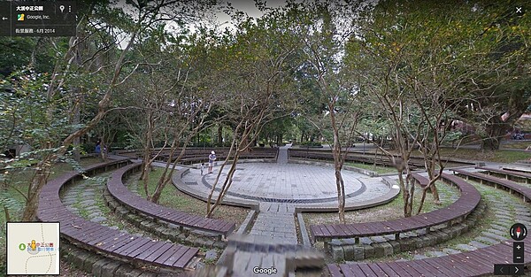 大溪中正公園。(圖片擷取自googlemap)