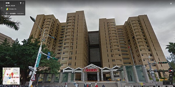 台大醫院。(圖片擷取自GoogleMap)