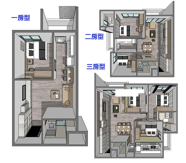 南港小彎公宅房型規劃圖(圖/台北市都發局提供)