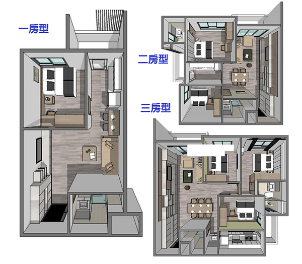 南港小彎公宅房型規劃圖（圖／台北市都發局提供）