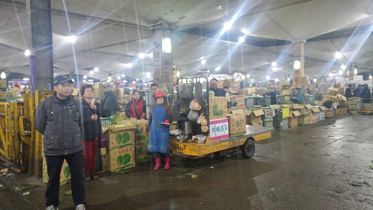 台北果菜批發市場今到貨量大減600多公噸。記者莊琇閔/攝影
